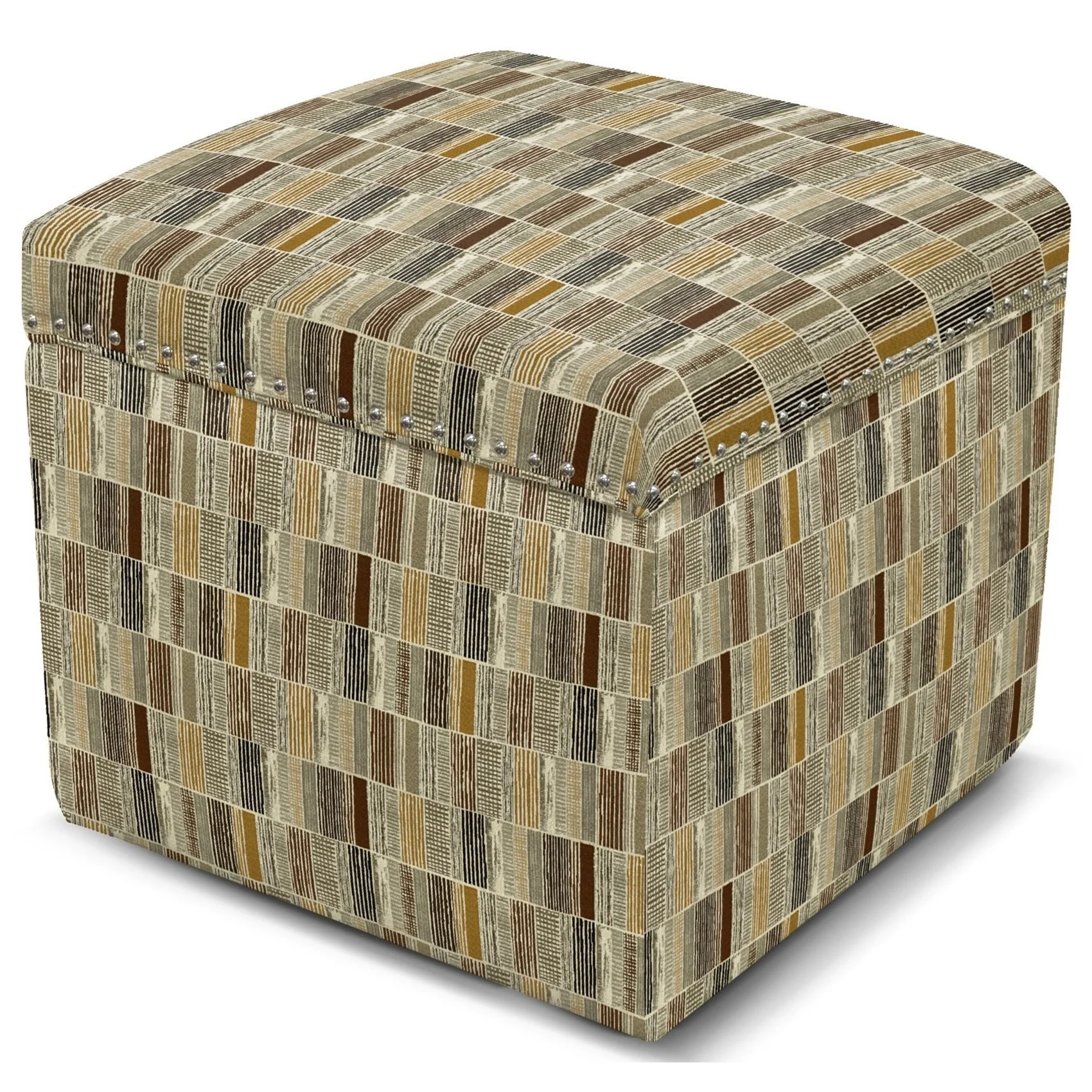 Dimensions 2F00/N Series 2F0081N Storage Ottoman with Nailhead Trim